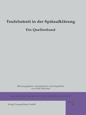 cover image of Teufelsstreit in der Spätaufklärung